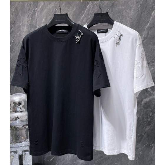 Chrome Hearts Safety Pin & Cross Patch Tee